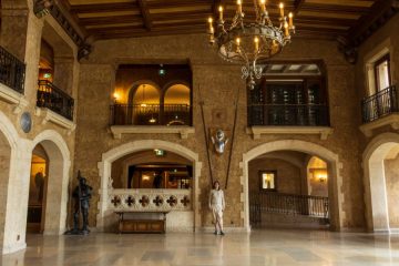 One of the ball rooms inside Banff Springs Hotel