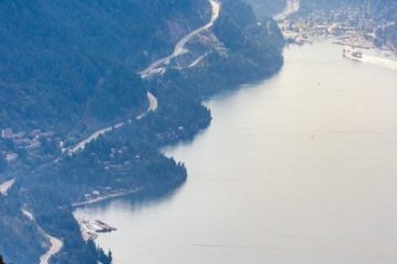 Sea to sky highway and Horseshoe Bay Ferry Terminal