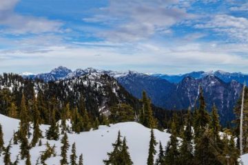 Panorama view on top of Dam Mountain
