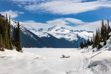 Frozen Garibaldi Lake