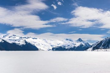 Frozen Garibaldi Lake