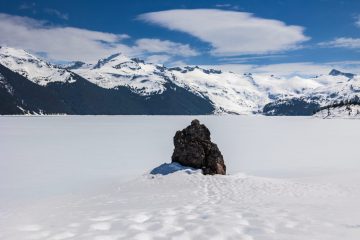 Frozen Garibaldi Lake