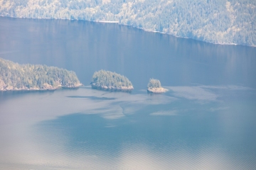 Islands in the Harrison Lake