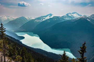 Cheakamus Lake as seen from the trail