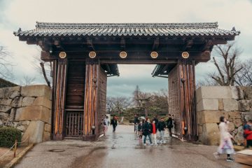 One of the gates of Himeji castle