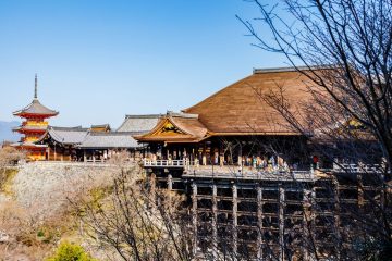 Wooden stage of Kiyomizudera