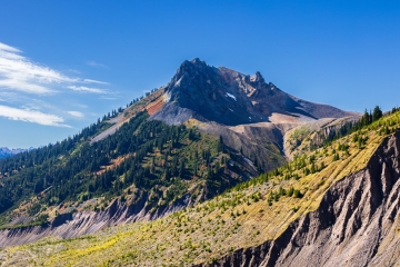Gargoyles and its colorful slope
