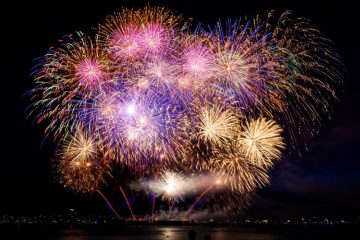 Fireworks over English Bay, Vancouver