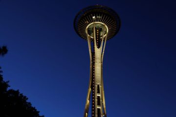 Space Needle at night