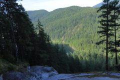 Lower portion of Swan falls overlooking Buntzen lake