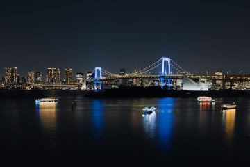 Rainbow bridge,  Tokyo, Japan