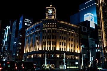 Seiko clock tower in Ginza, Tokyo, Japan