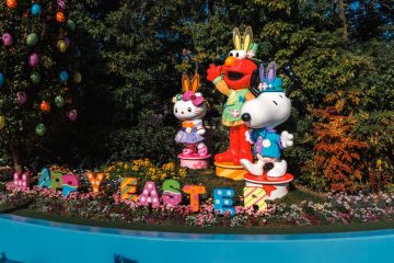 Hello Kitty, Elmo and Snoopy