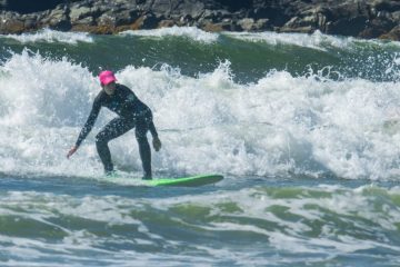 Surfing in Tofino