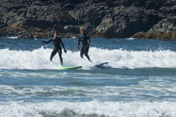 Surfing in Tofino
