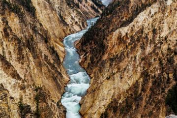 Yellowstone river falls