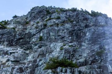 You are looking at the rock wall that leads you to the peak of West Lion