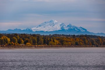 Mount Baker as seen from White Rock Pier