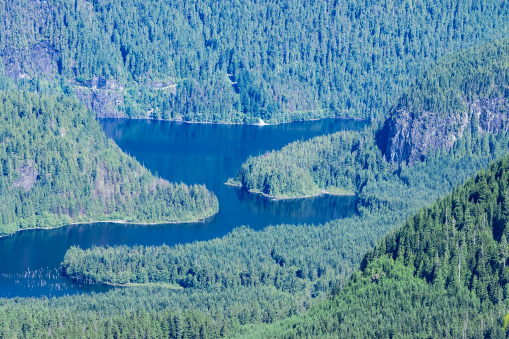 Coquitlam Lake as seen on Coquitlam Lake View Trail