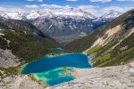 Joffre Lakes - all three lakes in one view